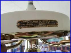 100 Year Old Hunter C17 Antique Electric 52 Ceiling Fan-restoration Hardware New