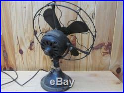 1017903 GE General Electric Vintage/Antique Industrial Cage Fan Brass blades