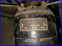 10 1939 Antique EMERSON ELECTRIC 2450B Oscillating Cast Iron Metal Electric Fan