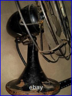 10 1939 Antique EMERSON ELECTRIC 2450B Oscillating Cast Iron Metal Electric Fan