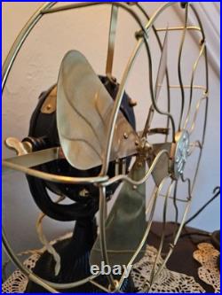 12 1903 General Electric Pancake Electric Fan GE Cosmeticaly Restored
