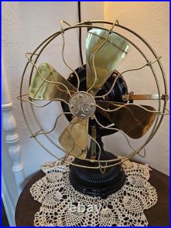 12 1903 General Electric Pancake Electric Fan GE Cosmeticaly Restored