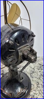 12 Dayton Fan, Wide Motor, Brass Cage/blades/struts. Working. Read Description