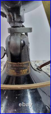 12 Dayton Fan, Wide Motor, Brass Cage/blades/struts. Working. Read Description