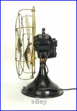 12 GEC Magnet Antique Brass Electric Desk Fan