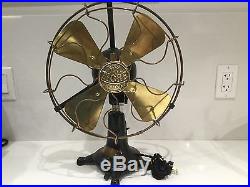 12 Tigre Hurricane D. C. 220 volt antique electric fan of