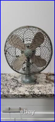 12 Tokyo Shibaura Electric Co Antique Fan. Runs On All 3 Speeds! READ ALL