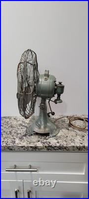 12 Tokyo Shibaura Electric Co Antique Fan. Runs On All 3 Speeds! READ ALL