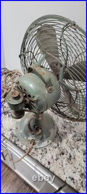 12 Tokyo Shibaura Electric Co Antique Fan. Runs On All 3 Speeds! READ ALL
