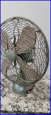 12 Tokyo Shibaura Electric Co Antique Fan. Runs On All 3 Speeds! READ ALL