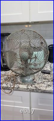 12 Tokyo Shibaura Electric Co Antique Fan. Runs On All 3 Speeds! READ ALL
