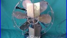 12 antique brass Westinghouse Vane electric oscillating fan style # 133611