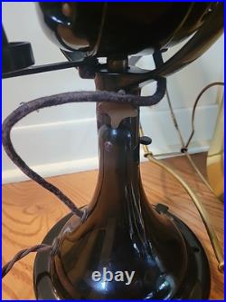 16 3 STAR GE Oscillating Fan, Brass Cage and Blades, 3 Speeds, 1917 16 3 STAR GE Oscillating Fan, Brass Cage and Blades, 3 Speeds, 1917
