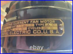 16 3 STAR GE Oscillating Fan, Brass Cage and Blades, 3 Speeds, 1917 16 3 STAR GE Oscillating Fan, Brass Cage and Blades, 3 Speeds, 1917