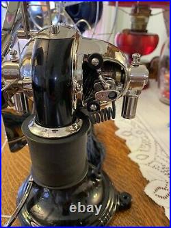 1897 Restored 12 Western Electric Nickel Brass Blade And Cage Bipolar Fan