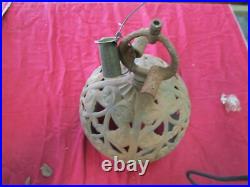 1898 Tuerk Hunter Fan & Motor Co antique electric ceiling fan ornate motor case 1898 Tuerk Hunter Fan & Motor Co antique electric ceiling fan ornate motor case