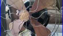 1899 GE antique electric swivel trunion pancake fan very desirable