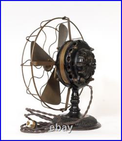 1902 GE 5-Speed Antique Pancake Fan Excellent Original Condition Works Great