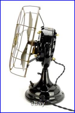 1907 12 GE Pancake Restored Trunnion Mount Desk Fan 1907 12 GE Pancake Restored Trunnion Mount Desk Fan