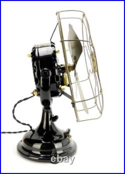 1907 12 GE Pancake Restored Trunnion Mount Desk Fan 1907 12 GE Pancake Restored Trunnion Mount Desk Fan
