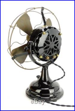 1907 12 GE Pancake Restored Trunnion Mount Desk Fan 1907 12 GE Pancake Restored Trunnion Mount Desk Fan