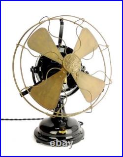 1907 12 GE Pancake Restored Trunnion Mount Desk Fan 1907 12 GE Pancake Restored Trunnion Mount Desk Fan