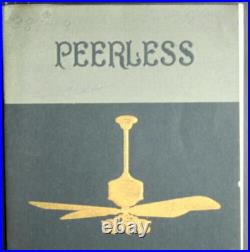 1910 Super Rare Peerless Antique Ceiling Fan-refur Warren Oh Packard Auto Hunter