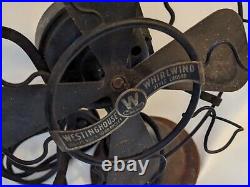 1917 Westinghouse Whirlwind Fan 280598 4 Inch Blades Black Steel Working