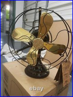 1919 Antique GE Brass 12 Fan