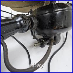 1920's Emerson Type 29668 16 Oscillating Desk Fan Brass 6 Blade Antique