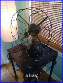 1920's Robbin & Meyers 16 3 speed oscillating fan, refurbished