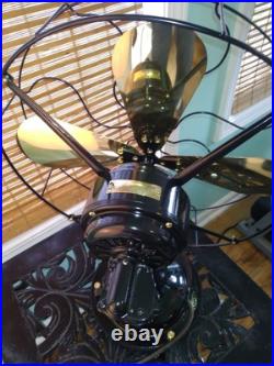 1920's Robbin & Meyers 16 3 speed oscillating fan, refurbished