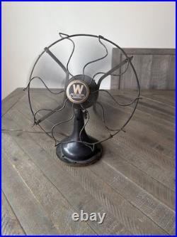 1920s-30s Antique Westinghouse 13' Desk Fan 4 Blade 3 Speed WORKING