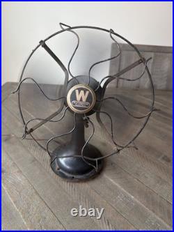 1920s-30s Antique Westinghouse 13' Desk Fan 4 Blade 3 Speed WORKING