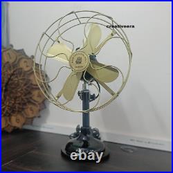 1920s Antique GE General Electric Type AOR Brass Blade Collectible Tabletop Fan