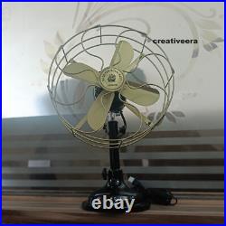 1920s Antique GE General Electric Type AOR Brass Blade Collectible Tabletop Fan