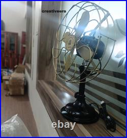 1920s Antique GE General Electric Type AOR Brass Blade Collectible Tabletop Fan