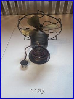 1920s GE Series G 6 fan, Brass Blades, one-speed 110V AC/DC