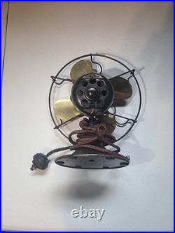 1920s GE Series G 6 fan, Brass Blades, one-speed 110V AC/DC