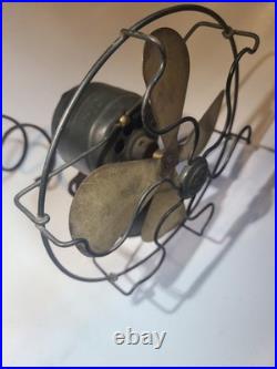 1920s GE Series G 6 fan, Brass Blades, one-speed 110V AC/DC