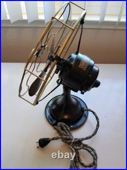 1920s Robbin & Myers 4 Brass Blade Fan 3000 Brass Cage Repair Restore Or Parts