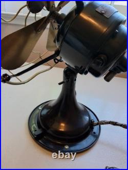 1920s Robbin & Myers 4 Brass Blade Fan 3000 Brass Cage Repair Restore Or Parts