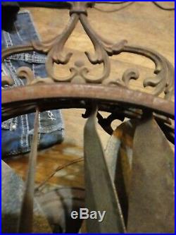 1920s antique Victor Luminaire Cast Iron Electric Funeral Parlor Fan Unrestored