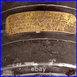 1925 Polar Cub Type H Brass Blade Electric Desk Fan Works