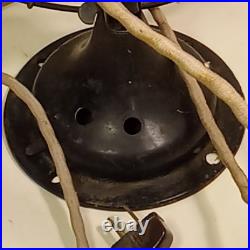 1925 Polar Cub Type H Brass Blade Electric Desk Fan Works