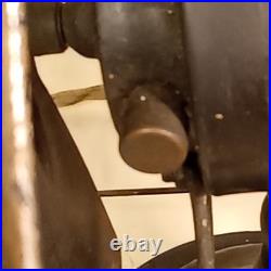 1925 Polar Cub Type H Brass Blade Electric Desk Fan Works