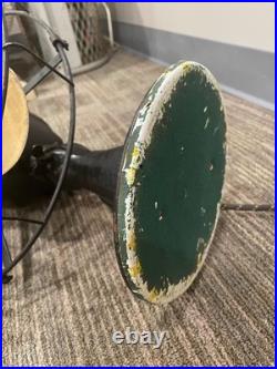 1926 12 Emerson Brass-blade Oscillating Fan Type 29646 in Original Condition