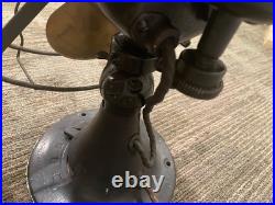 1926 12 Emerson Brass-blade Oscillating Fan Type 29646 in Original Condition