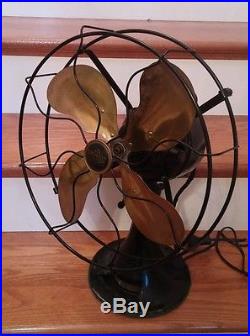 1930 Antique Emerson 12 Fan Model 75046 Brass Blades made only 1 year