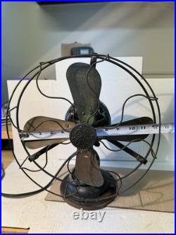 1930 GE AOU 12 Fan WORKS! Copper 4-Blade Cast Iron Base 1930 GE AOU 12 Fan WORKS! Copper 4-Blade Cast Iron Base